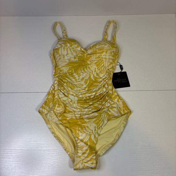 NWT Nip Tuck Butter Yellow One Piece Swimsuit Size 4 W0458 - Picture 3 of 9